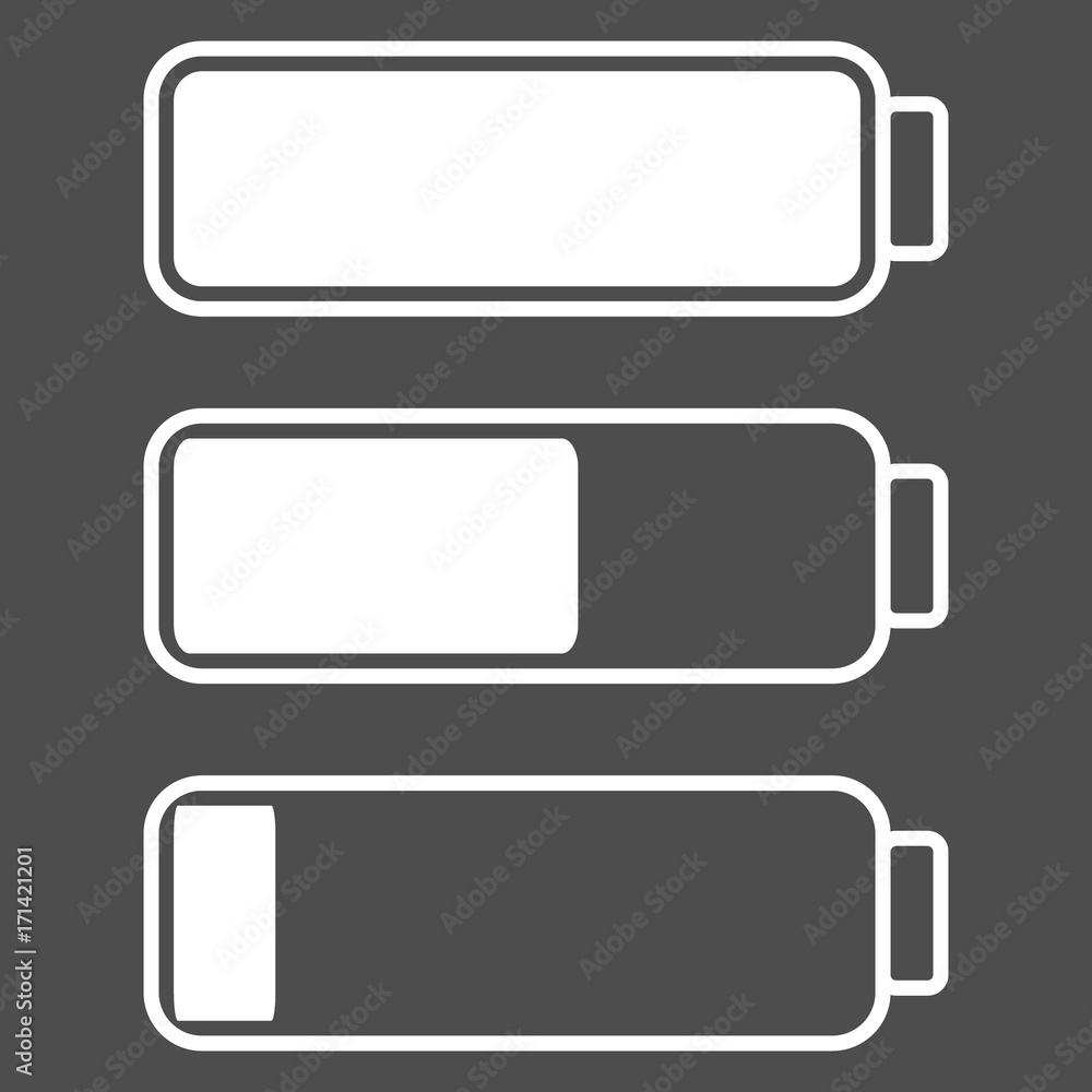Smartphone or cell phone low battery icon. Low energy symbol. Flat vector illustration. Smartphone or cell phone low battery icon. Low energy symbol. Flat vector illustration.
