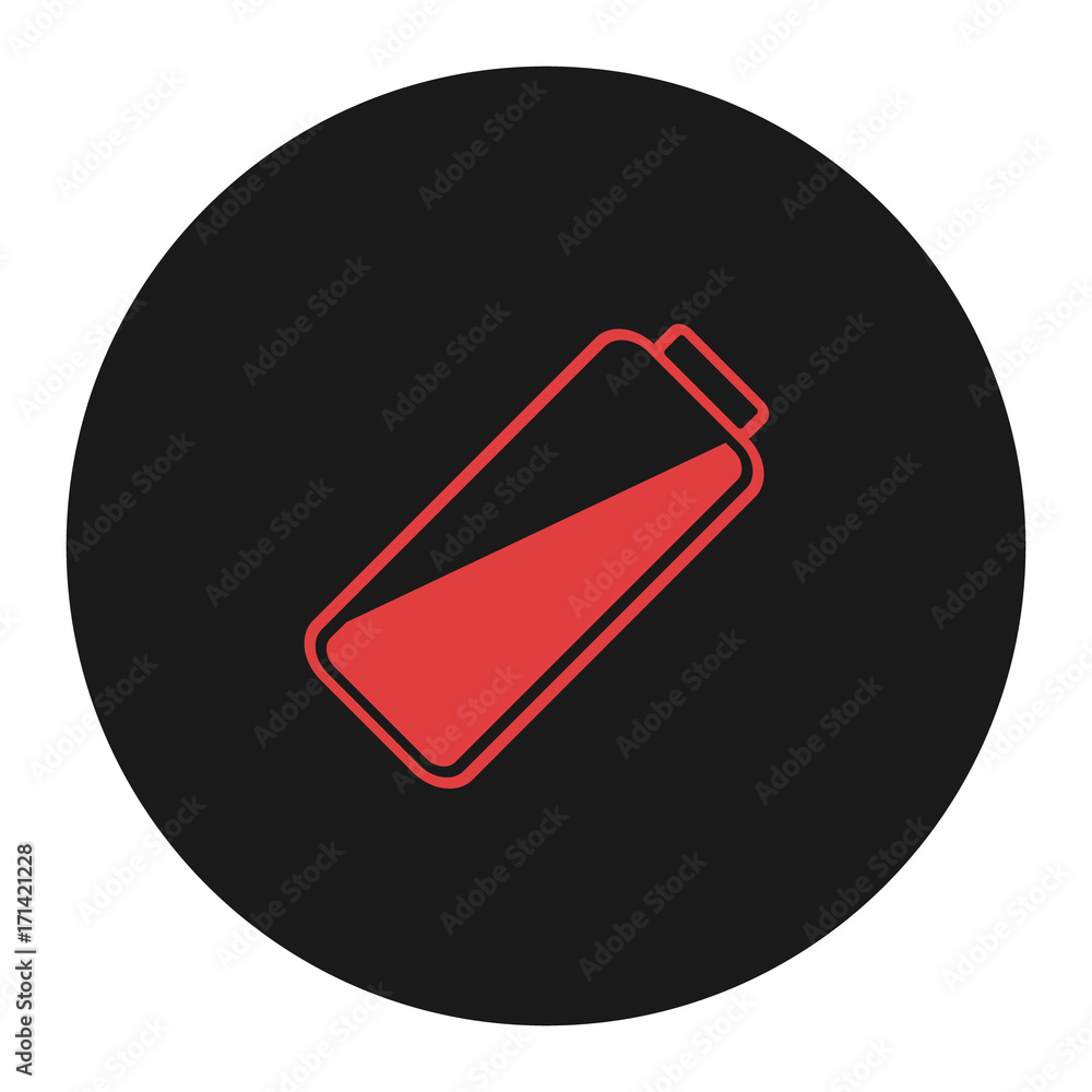 Smartphone or cell phone low battery icon. Low energy symbol. Flat vector illustration. Smartphone or cell phone low battery icon. Low energy symbol. Flat vector illustration.