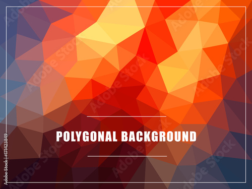 Polygonal background mock-up