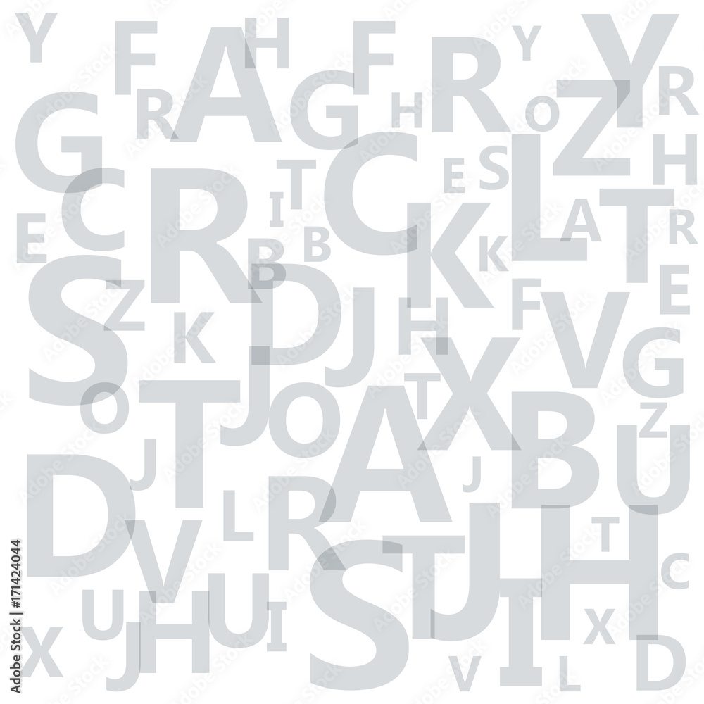 Vector Abstract  Alphabet  background