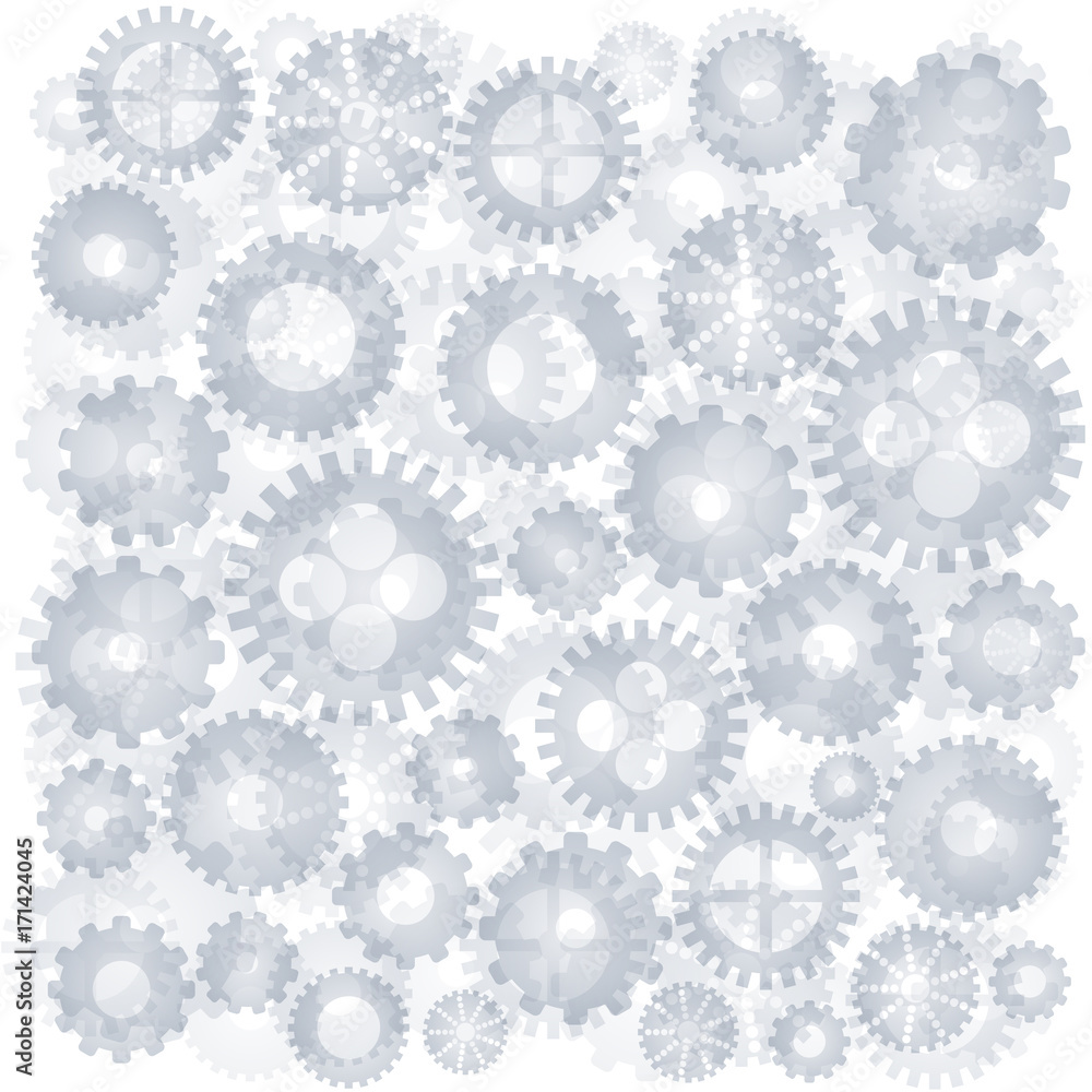 Vector abstract gears background