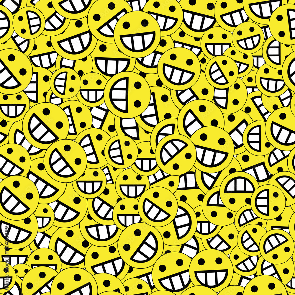 Obraz premium background of emoticons yellow