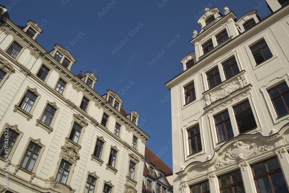 Leipzig - Häuser am Markt, Deutschland