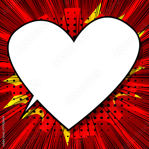 Vector illustrated comic book style background with speech bubbles.