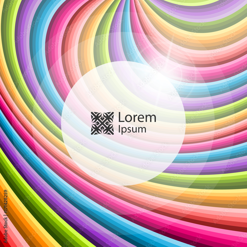 Fototapeta premium Abstract swirl background. Vector illustration with place for text.