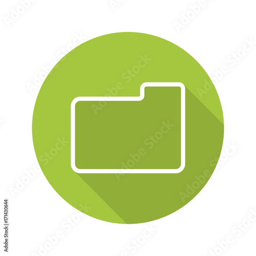 Free Download Folder flat linear long shadow icon - GFXLoad