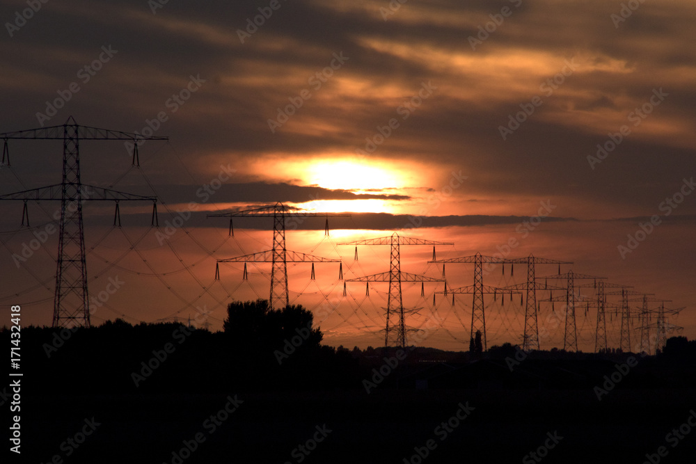 sunset over Zeeland