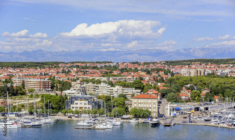Zadar city from tower. Dalmatia. Croatia.