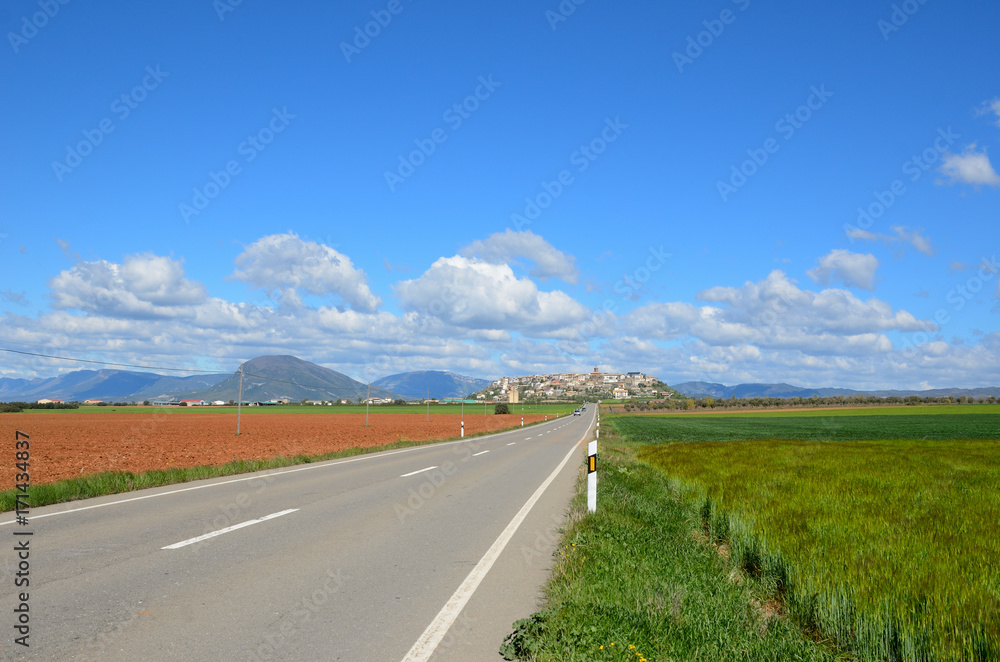 Spring view of the Spanish province Hueska Spring view of the Spanish province Hueska