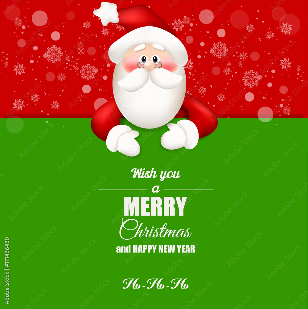 Santa Claus. Merry Christmas and Happy New Year. Santa Claus. Merry Christmas and Happy New Year.