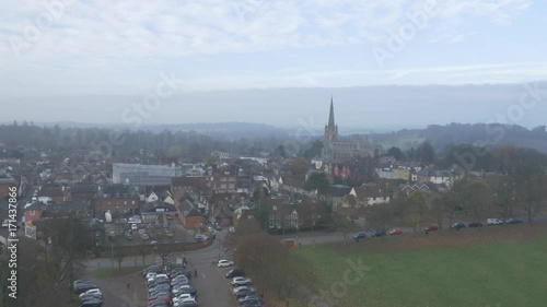 Aerial 1 of Bishops Stortford, Hertfordshire, UK