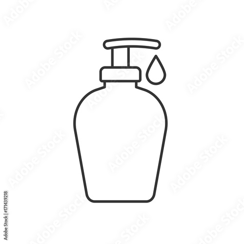 Shower gel linear icon