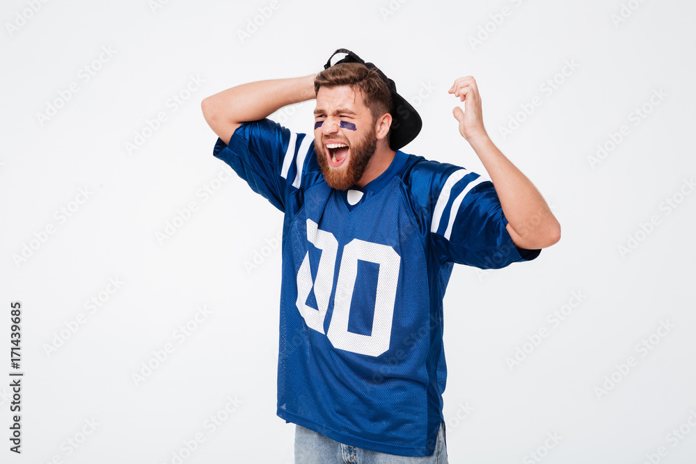 Sad screaming emotional man fan Sad screaming emotional man fan