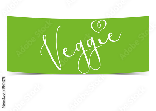 Veggie grünes Schild Banner