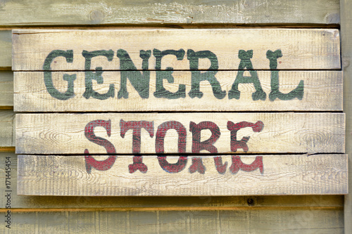  A general store wood sign  