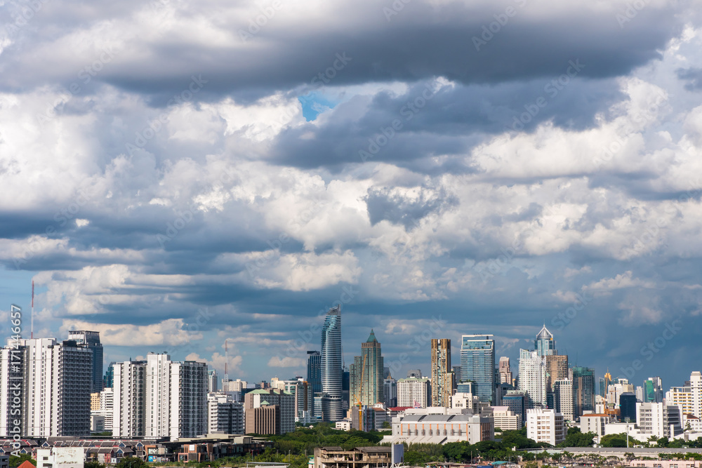 Modern building in business district at Bangkok city, Thailand. Modern building in business district at Bangkok city, Thailand.