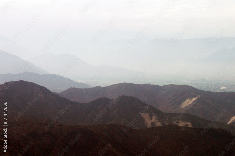 Mountains of Nazca Desert near Nazca Lines, Peru
