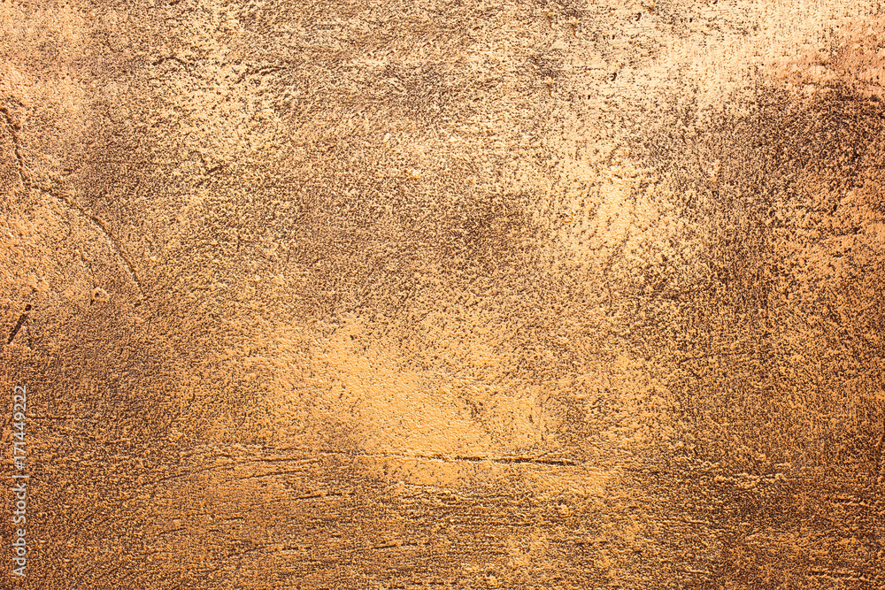 Close up texture of golden decorative plaster wall with natural light.  Golden shiny background. Golden shiny plaster. Gold texture. Gold. Stock  Photo | Adobe Stock