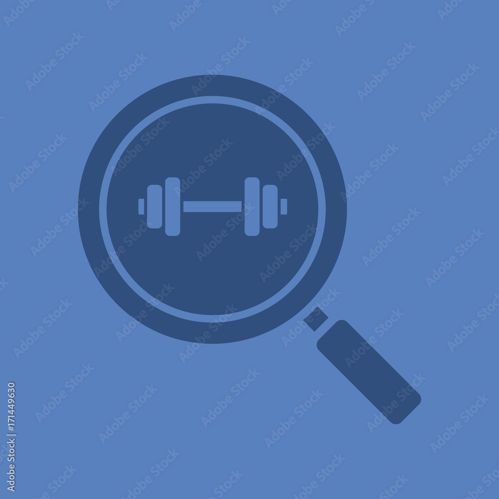 Gym search glyph color icon Gym search glyph color icon