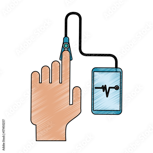 glucometer healthcare icon image vector illustration design