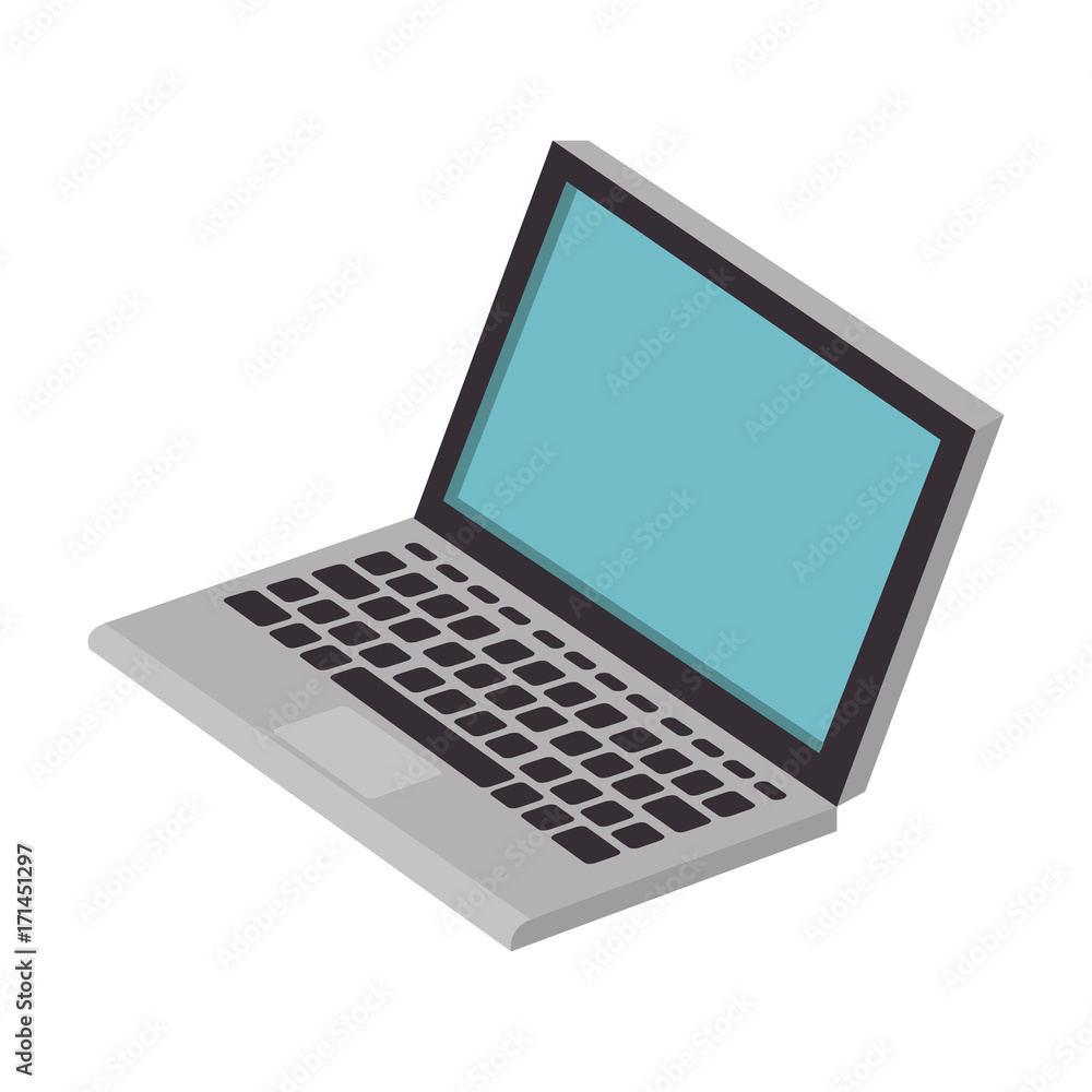 laptop computer isolated icon laptop computer isolated icon