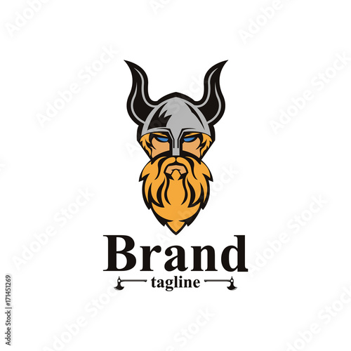Viking logo. Easy to change color, size and text. 