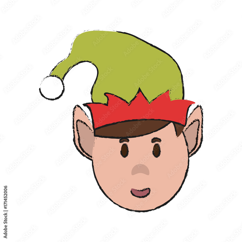 elf christmas related icon image vector illustration design elf christmas related icon image vector illustration design