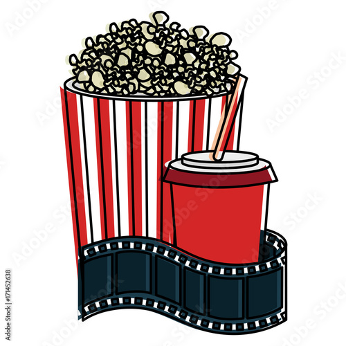 pop corn with soda and tape record