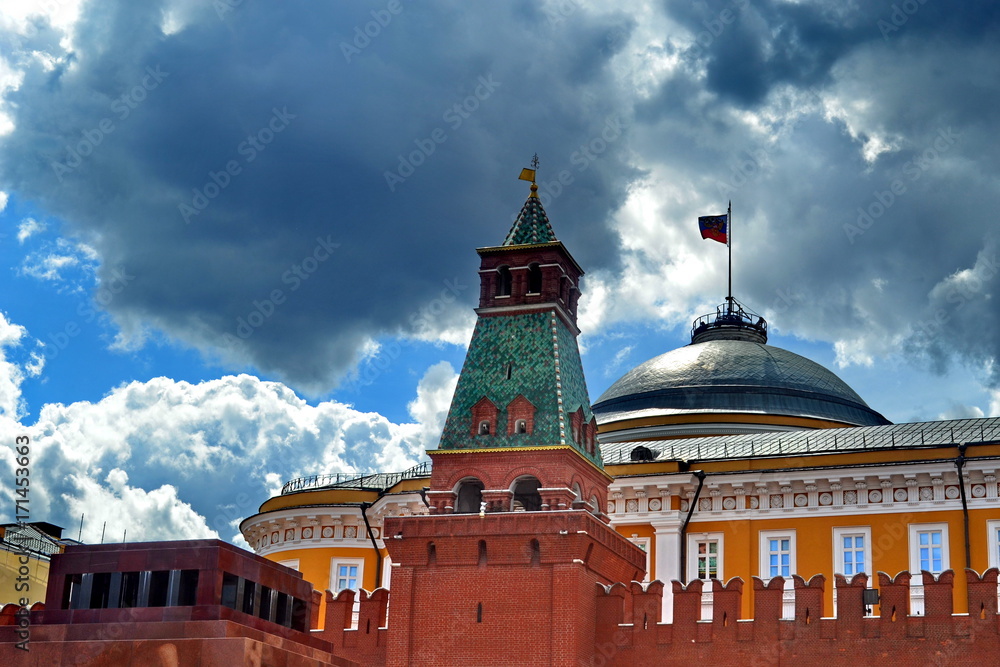 Russie, Moscou, Sénat, et Kremlin vue depuis la place rouge. Russie, Moscou, Sénat, et Kremlin vue depuis la place rouge.