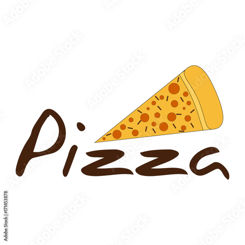 Pizza vector logotype