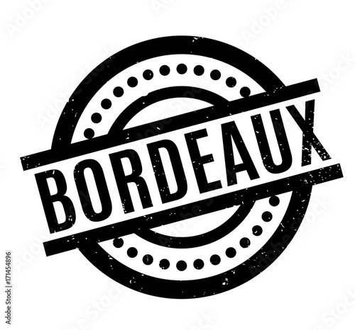 Bordeaux rubber stamp. Grunge design with dust scratches. Effects can be easily removed for a clean, crisp look. Color is easily changed.