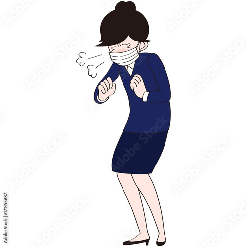 鼻水・くしゃみがツライ女性