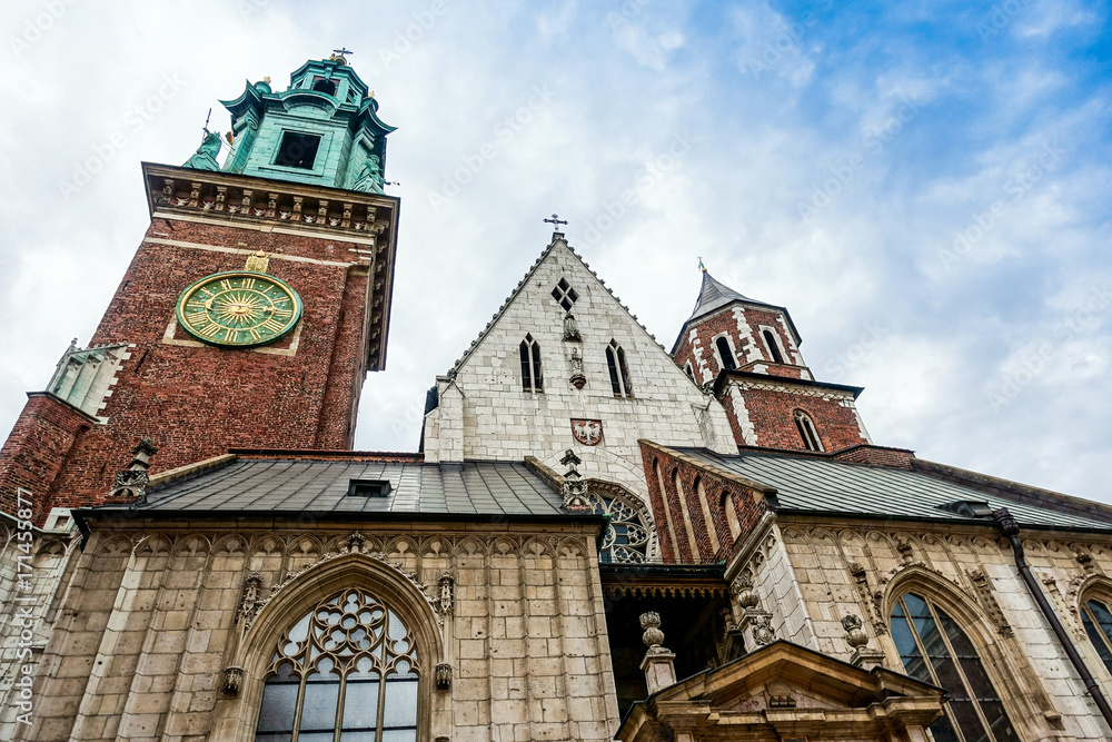 antique Church building in Krakow, Poland