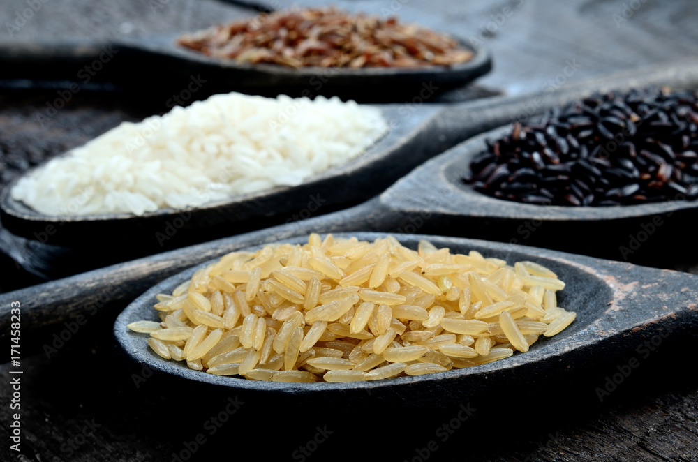 rice on table rice on table