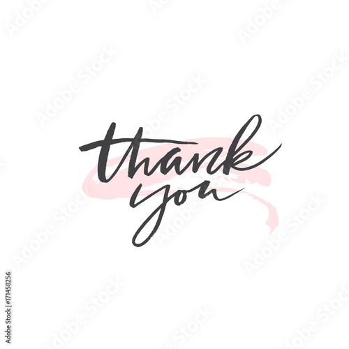 Thank you - lettering