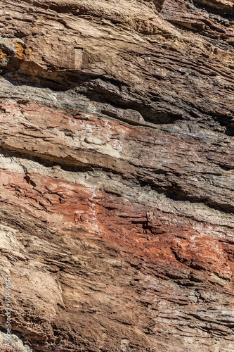 stratified sedimentary rocks