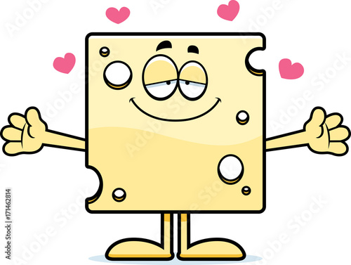 Cartoon Swiss Cheese Hug