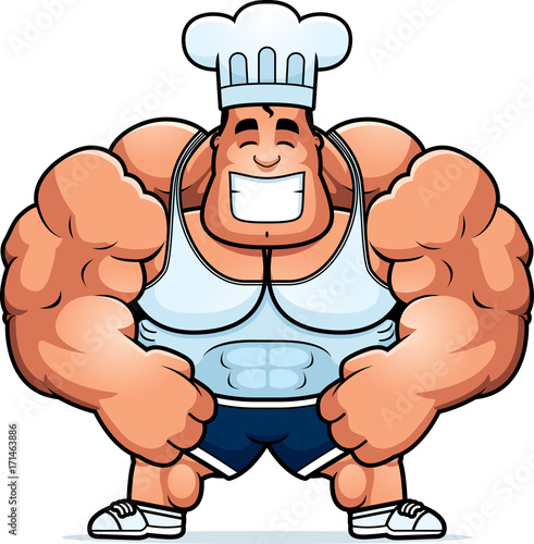 Cartoon Bodybuilding Chef
