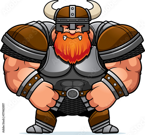 Angry Cartoon Viking