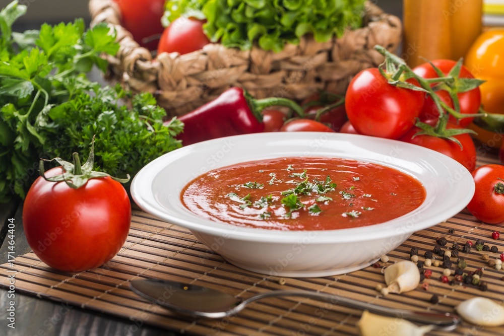 Tomato soup. Tomato soup.
