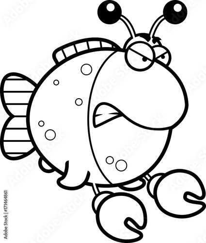 Angry Cartoon Imitation Crab