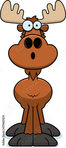 Surprised Cartoon Moose