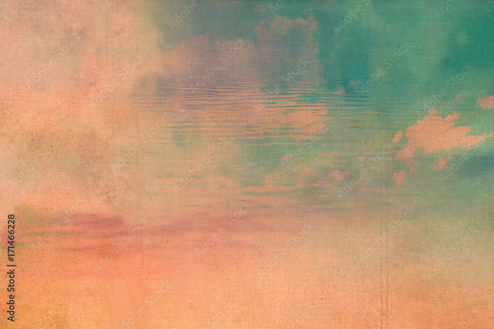 Beautiful, old, grunge background in warm colors