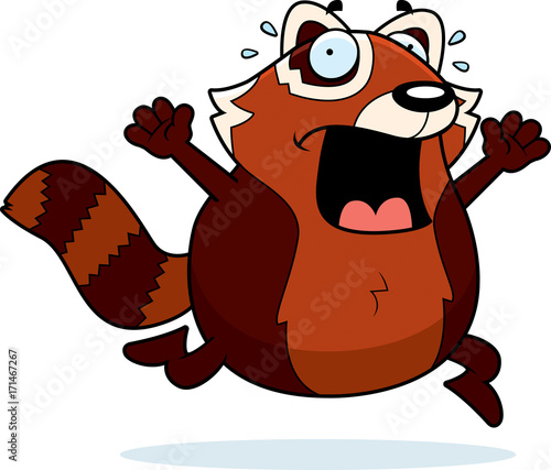 Cartoon Red Panda Panic