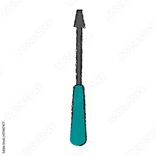 screwdriver tool icon image vector illustration design