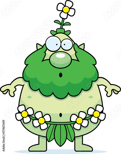 Surprised Cartoon Forest Sprite