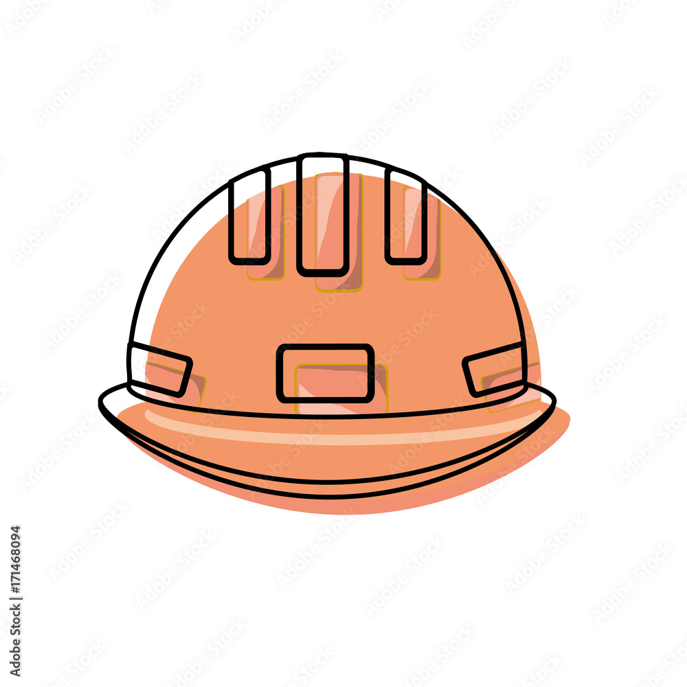 safety helmet icon over white background vector illustration safety helmet icon over white background vector illustration