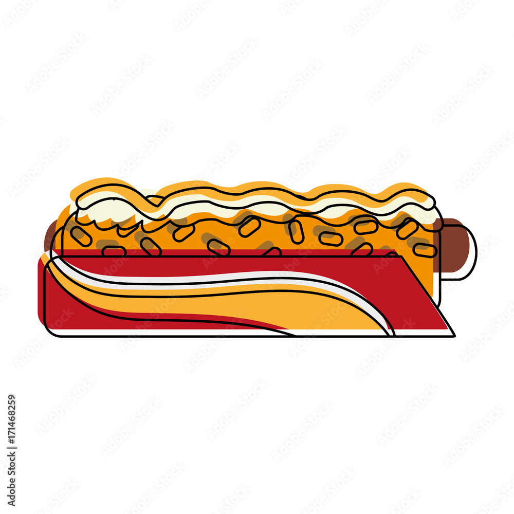 hot dog on plate fast food icon image vector illustration design hot dog on plate fast food icon image vector illustration design