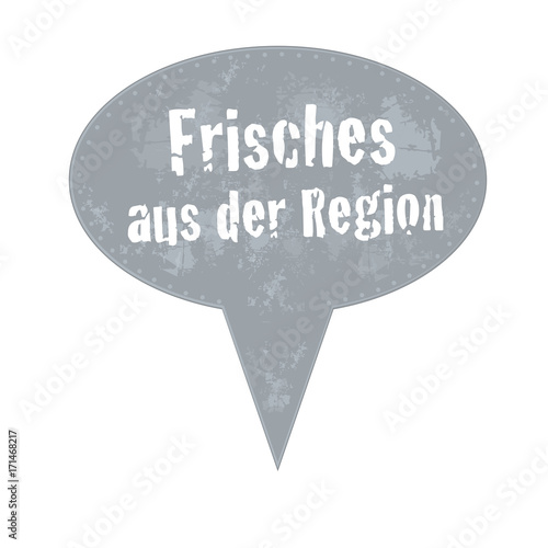 Frisches aus der Region - Schild