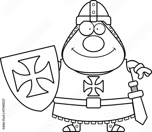 Happy Cartoon Templar